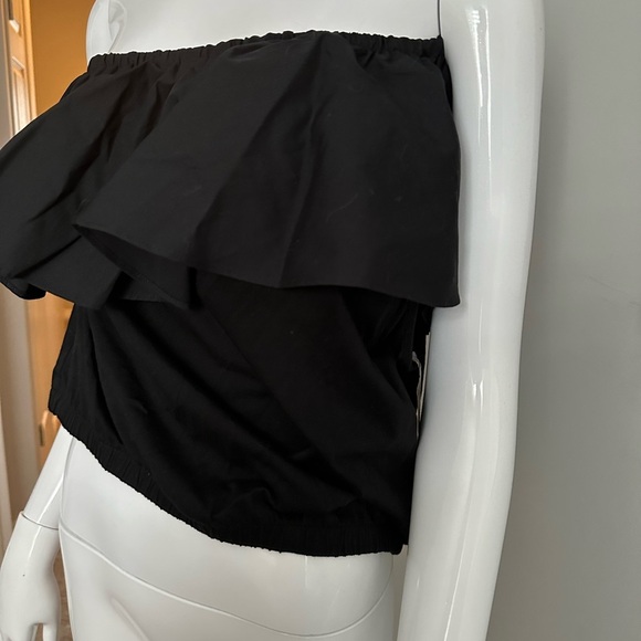 a new day Black One-Shoulder Ruffle Top - Picture 4 of 8